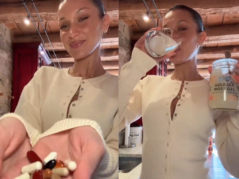 Sea moss and supplements Bella Hadid reveals her extensive